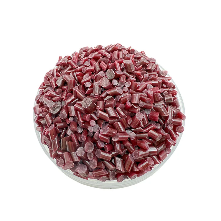 Переработанный красный полимерный материал PS